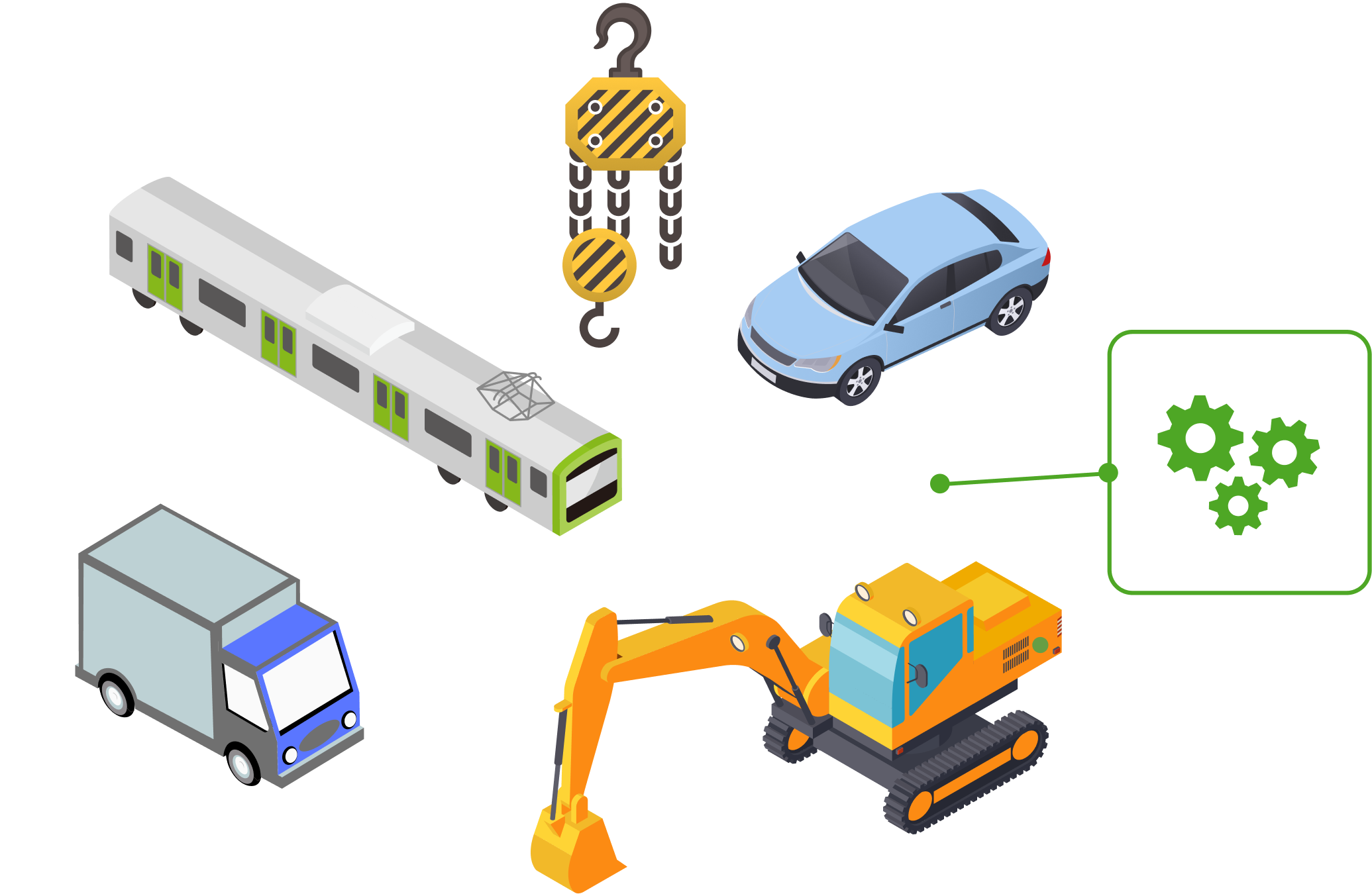 コンポーネントの取扱製品図